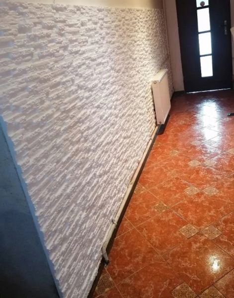 BIAŁE Dekoracyjne Panele Ścienne 60x60 - KAMIEŃ zdjęcie 4