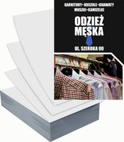 Ulotki A5 reklamowe firmowe 5000szt projekt w cenie ODZEŻ MĘSKA
