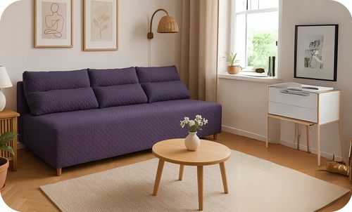 Zestaw KIMO funkcja spania sofa fotele Family Meble beżowy Twisster sztruks na Arena.pl