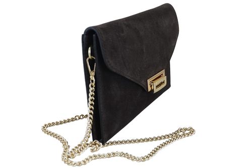 Stylowa kopertówka zamszowa Barberinis - Brązowa ciemna na Arena.pl