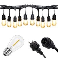 GIRLANDA ŚWIETLNA LAMPKI OGRODOWE ZEWNĘTRZNE 10M