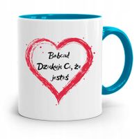 Kubek Błękitny Dzień Babci Dziekuje Że Jesteś Z Nadrukiem Ze Zdjęciem