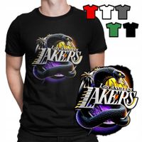 KOSZULKA T-SHIRT MĘSKI WZORY - Los Angeles Lakers KOSZYKÓWKA NBA - S