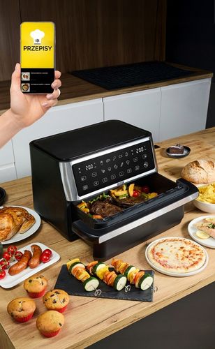 Frytkownica beztłuszczowa 11L Air Fryer Yoer 2800W 12 programów 23 na Arena.pl