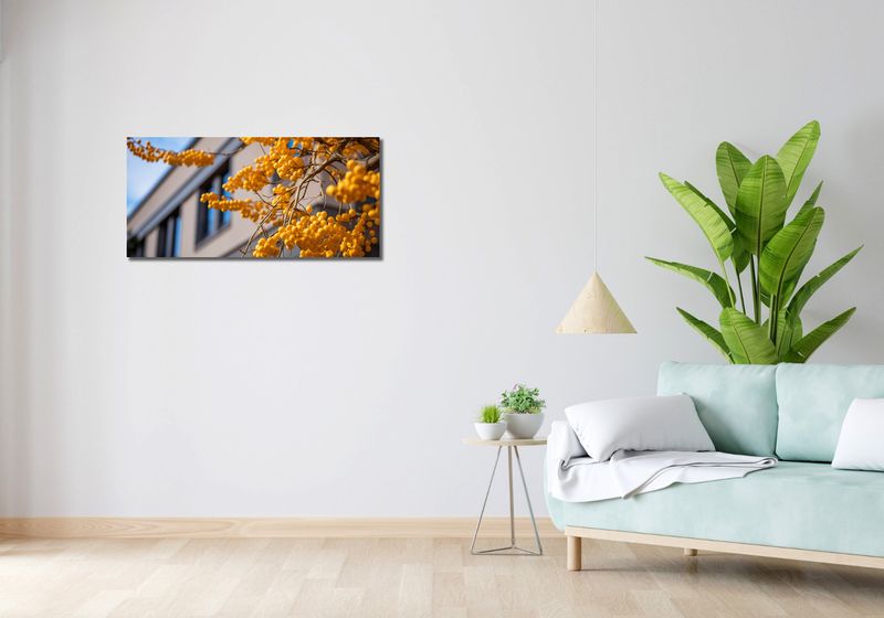 Obraz 90x40cm Złote Jagody zdjęcie 2
