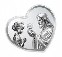 PAMIĄTKA PIERWSZEJ KOMUNII ŚWIĘTEJ OBRAZEK PREZENT NA KOMUNIĘ Z GRAWEREM