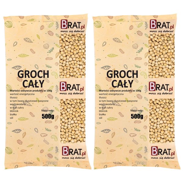 Groch cały 1kg (2x500g) zdjęcie 1