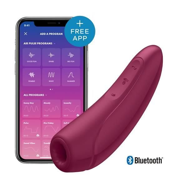 Wibrator - Curvy 1+ Air Pulse Stimulator + Vibration Rose Red zdjęcie 2