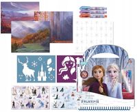 Totum zestaw kreatywny do rysowania dla dziewczynki Kraina Lodu szablony