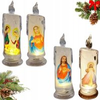 4X ZNICZ ŚWIECZKA ELEKTRYCZNA WKŁAD DO ZNICZA 18,5 CM NA BATERIE ŚWIECA LED