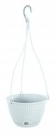 Doniczka wisząca Splofy DSPW230 | Biały, Kształt Okrągły, Wymiary 23x14.5 cm, Kolor Biały, Prosperplast