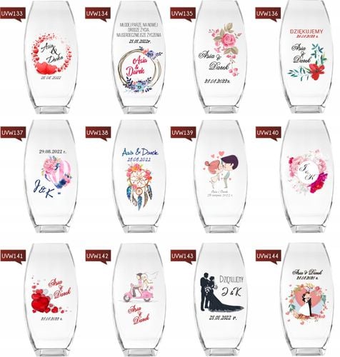 Wazon z grawerem PREZENT na ślub wesele rocznicę na Arena.pl