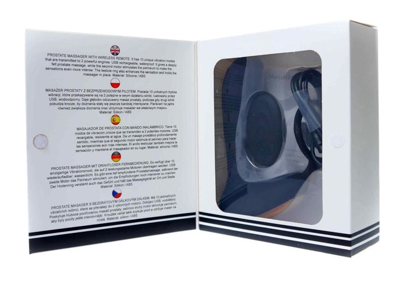Stymulator-Prostate Massager With Ring Usb 10 Function / Remote Control zdjęcie 6