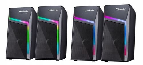 Głośniki Komputerowe 2.0 USB LED Do Komputera Laptopa PC Defender STELLAR na Arena.pl