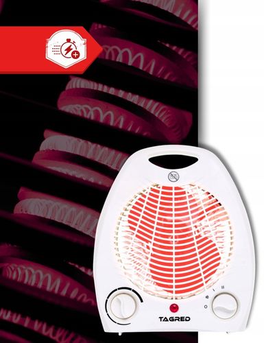 Grzejnik elektryczny Termowentylator Wydajna Farelka z Termostatem 2000W na Arena.pl