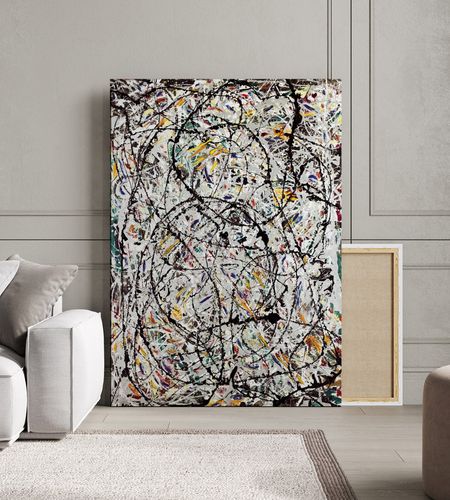 Obraz na płótnie jackson pollock reprodukcja 80x120 cm na Arena.pl
