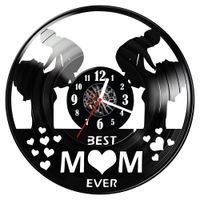 Zegar ścienny z płyty winylowej Best mum ever 718.14