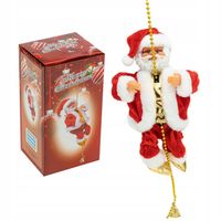 DUŻY MIKOŁAJ OZDOBA WCHODZĄCY PO DRABINIE 100cm