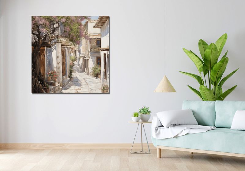 Obraz 100x100cm Urok Starego Miasta zdjęcie 2