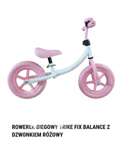 Rowerek biegowy Trike Fix Balance z dzwonkiem różowy