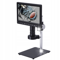 MIKROSKOP CYFROWY EKRAN 10" 12MPix ZOOM 1600x LCD DO LUTOWANIA + KARTA 32GB