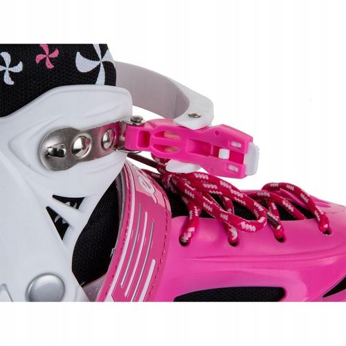 REGULOWANE ŁYŻWOROLKI WROTKI ŁYŻWY DLA DZIECI 4W1 ENERO 30-33 RÓŻOWE na Arena.pl