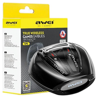 awei słuchawki bluetooth 5.3 t25 tws+ stacja dokująca czarny/black