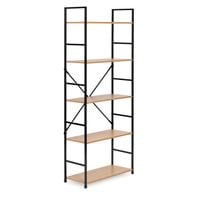 Regał drewniany szeroki nowoczesny LOFT 5 półek