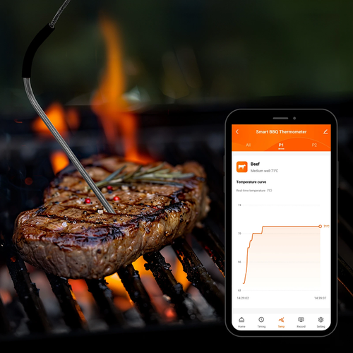 Termometr kuchenny z Bluetooth, 2 sondy na Arena.pl