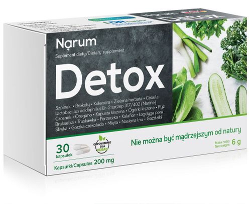 Narum Detox 200 mg, 30 kapsułek NARINE na Arena.pl