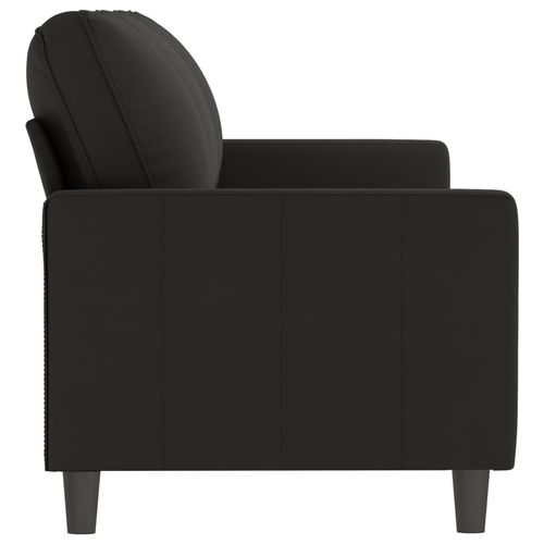 Sofa 3-osobowa, czarny, 180 cm, tapicerowana aksamitem na Arena.pl