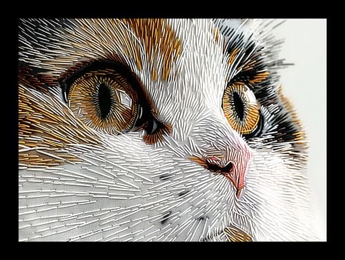 Plakat 18x13cm Nitkowany Kot na Arena.pl