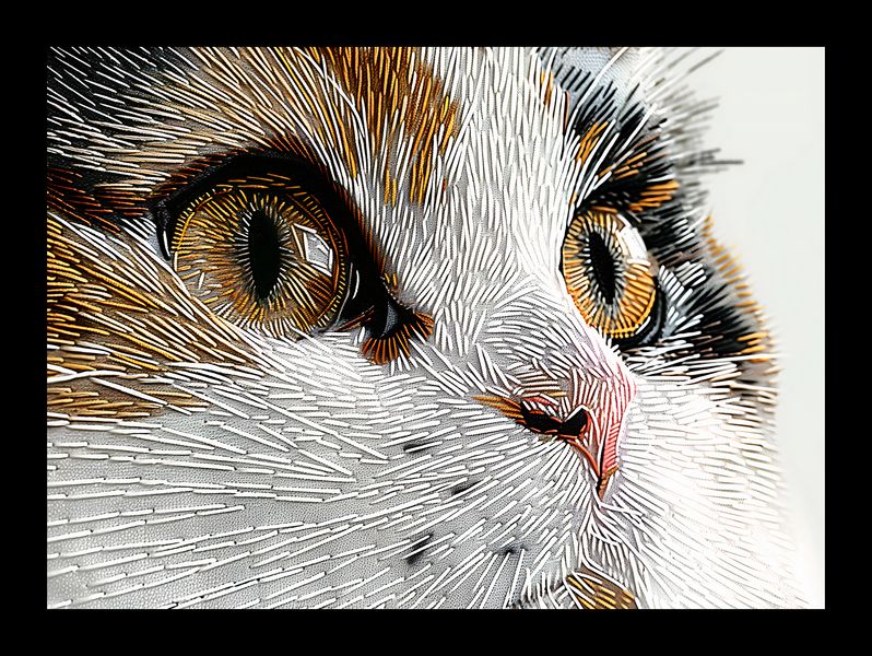 Plakat 18x13cm Nitkowany Kot zdjęcie 2