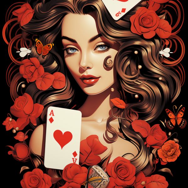 Plakat 20x20cm Różany Hazard zdjęcie 1