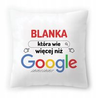 Poduszka Dla Blanki Na Urodziny Na Prezent Z Nadrukiem Ze Zdjęciem
