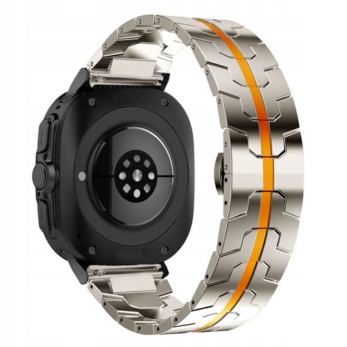 Tech-Protect Stainless Line do Galaxy Watch Ultra (47 mm) Titanium/Orange na Arena.pl