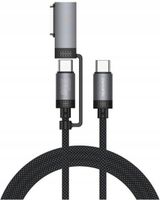 KABEL USB-C 4SMARTS EXPLORER COMBOCORD 100W 2M CZARNY DO LAPTOPÓW