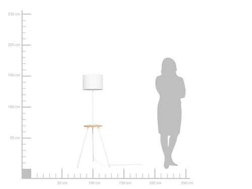 Lampa Stojąca Biała 148 Cm Braddon na Arena.pl