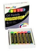 PASTELE OLEJNE FLUORESCENCYJNE 6 KOLORÓW PENTEL