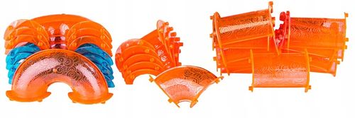 Klocki KONSTRUKCYJNE MAGNETYCZNE Świecące Tor Kulkowy Kulodrom 110 elem na Arena.pl