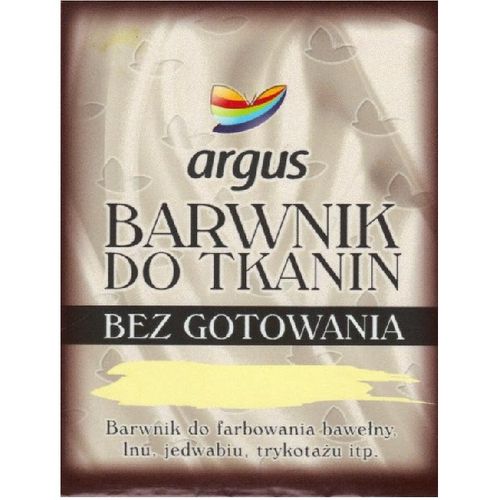 BARWNIK DO TKANIN ARGUS BEZ GOTOWANIA - 16 kolorów na Arena.pl
