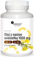 ALINESS OLEJ Z WIESIOŁKA 1000mg 90k KWASY GLA LA