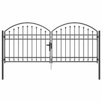 Bramka ogrodzeniowa Inny Szary 300 x 125 cm Stal