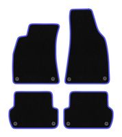 Dywaniki CARLUX-BLUE Seat Exeo 2008-2015 czarne z niebieskim brzegiem