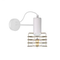 Kinkiet 1xE27 RUNE WHITE/GOLD