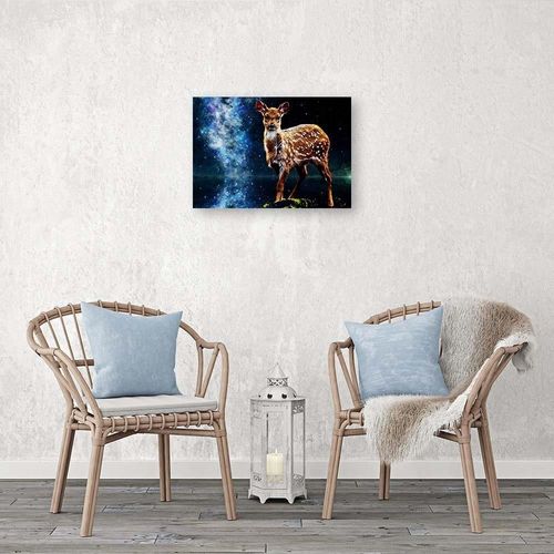 Deco Panel, Sarna na tle gwiazd 60x40 na Arena.pl