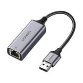 adapter zewnętrzny gigabit ethernet usb 3.0 ugreen   mc209(szary)