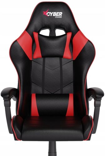 FOTEL GAMINGOWY CYBER CHAIRS X-LOGIC RED - BIUROWY na Arena.pl