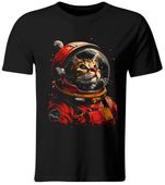 KOSZULKA KOT ASTRONAUTA, ŚMIESZNY T-SHIRT Z NADRUKIEM, ROZ. L