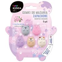 gumki zapachowe hello zwierzątka 5 sztuk kidea blister